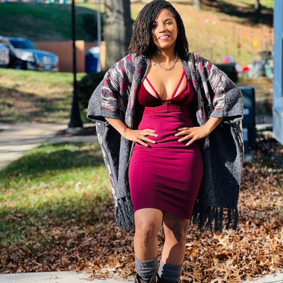 Aztec Print Fringe Cardigan - Picture 3 of 3